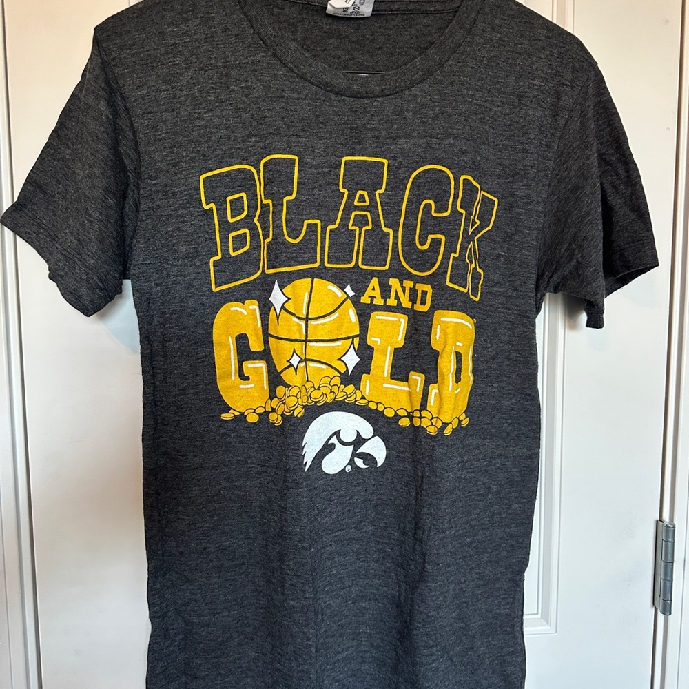 Womens Iowa Hawkeyes Basketball Tee by Charlie Hustle